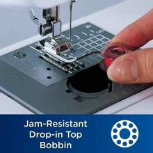 Brother XR3774 Maquina para coser y acolchado completa con 37 puntadas, 8 pies prensatelas, amplia mesa y un DVD de instrucciones. - 1 - Ver 6