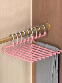 5/10 Pieces Stainless Steel Z-Shaped Pants Racks, Multi-Purpose, Space Saving, Multi-Function, For Closet Organizer, Pants, Jeans, Scarves, Wardrobe, Bedroom Storage