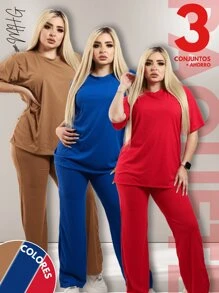 Women Two-Piece Outfits - Multicolor - View 2