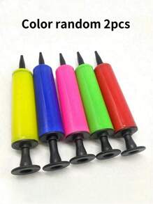 Random Color Mini Hand Held Air Pump For Balloons, Portable Manual Inflator - Multicolor - View 10