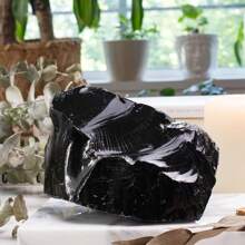 1 pièce Gros cristaux d'obsidienne noire brute, pierres d'obsidienne noire brute, cristal d'obsidienne, gros cristal d'obsidienne noire, cristaux bruts, roches et minéraux, décoration de cristal
