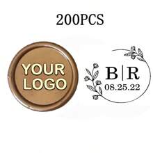 200 Pcs Wax Seals Stickers, Custom Logo Wax Stickers, Handmade Wax Seal Stickers For Wedding Invitation, Self-Adhesive Envelope Wax Stickers-Bronze,Back To School,School Supplies,Multi-Functional,Ornamental,Reusable,Modern,Colorful,Cute,Vintage,Cartoon,Kawaii,Custom,Personalized,Unique,Customized,Workers,Clients,Students,For Business/Work/Office,For School,School Supplies,Back To School,For Office,For School,For Classroom,For Teacher Gifts,For University,For Colleague,For Dorm Rooms,For Teacher,For Boys And Girls,For Teenagers,Junior High School Students,Middle School Students,High School Senior High School Students,College Students,University Students,Freshman,Sophomore,Underclassmen