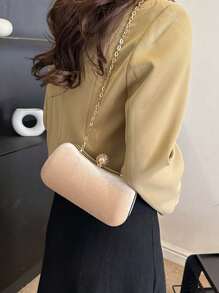 独特设计闪闪发光的水钻装饰手拿包，时尚小钱包，适合派对、宴会、情人节礼物 - 彩色 - 查看 4