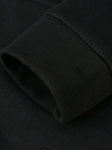 Women's Casual Minimalism "Saint Of God" Letter Print Loose Fit Pullover Hoodie Sweatshirt, Autumn And Winter Long Sleeve Top, As A Gift