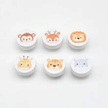 Scandinavian Style Children's Cute Rainbow Animal Round Bedside Table Drawer Knob, Furniture Wardrobe Door Wooden Handle, Multifunctional Furniture Drawer Knob, Children's Room Cartoon Decoration