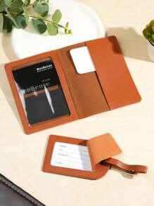 2 stuks gepersonaliseerde aangepaste fotobagagelabel + paspoorthoesset, geschikt voor bagage en handtas, draagbaar, multifunctioneel, lichtgewicht, modieus, kleurrijk, minimalistisch, schattig, vakantiesfeer/vakantie, minimalisme, basic felroze op maat, unieke ontdekking, wintermode, kerst-/vakantiecadeau, gepersonaliseerd cadeau voor vrouwen
