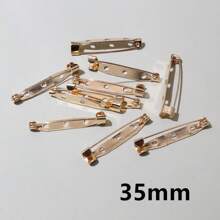 20个15-40毫米金属胸针夹底座别针安全别针胸针底座空白底座，适用于DIY珠宝制作材料 - brooch pins accessories - 查看 35