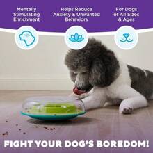 Outward Hound Nina Ottosson Wobble Bowl Dog Game -Interactive Slow Feeder Bowl Dog Game - 搖擺碗(綠色) - 查看 5