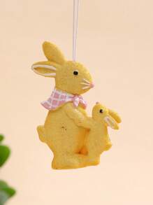 Easter Decorations Gingerbread Bunny Resin Pendant, Home Decor Gift
