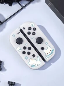 1 para uroczych kocich uchwytów ochronnych na przełączniki Joy-Con Controller, osłona ochronna na lewy i prawy uchwyt kontrolera Joy-Con Switch, akcesoria do konsoli do gier Switch, chroń kontroler Joy-Con przed uszkodzeniem, olejoodporny i odporny na zarysowania, łatwy w montażu i demontażu