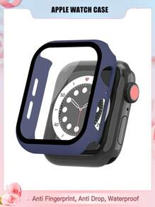 男士和女士保护壳带钢化膜兼容 Apple Watch 表壳 38 毫米、40 毫米、41 毫米、42 毫米、44 毫米、45 毫米、49 毫米 10（42 毫米）10（46 毫米），带屏幕保护膜完全覆盖硬壳保护兼容 Apple Watch 系列 S10 9 8 7 6 5 4 3 2 1 SE Ultra