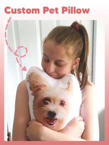 1pc Customized Face Pillow, Personalized 3D Pillow, Custom Headrest, Customized Pet Pillow, Dog Pillow, Customized Dog Gift, Headrest, Soft Plush Pillow, Ideal For Valentine's Day, Mother's Day, Father's Day, Couples, Birthday, Anniversary, Wedding, Housewarming Gifts, Best Gifts For Mom, Dad, Wife, Husband, Girlfriend, Boyfriend - Only the Head - View 10