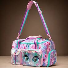 1pc Kids Animal Duffle Bag Girl Travel Bag Gifts Overnight Bag For Girl Tote Bag Sleepover Bag For Girls Gym Dance Bag With Shoes Compartment