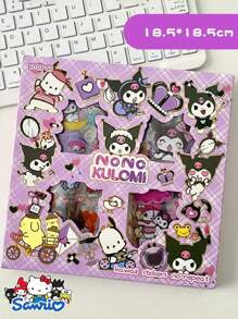Sanrio 100 pièces Autocollants Sanrio Hello chat Kuromi Melody Guiguan Dog New PET pour enfants - Design de bandes dessinées et d'animaux imperméables, scrapbooking, projets DIY et décoration de bouteilles d'eau. Convient pour les autocollants de réfrigérateur, les accessoires de chambre, les vêtements, les sacs, les accessoires de robe, la papeterie créative DIY et la mise en scène. (100 autocollants sans double) , Cadeaux de rentrée scolaire