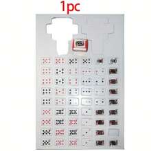 54 件微型爱国主题纸质扑克牌套装，无需电力，无羽毛，适合复活节、生日派对、互动游戏、派对用品和创意礼物 - 彩色 - 查看 6