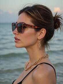 1 Stück Elegante Mode Brille für Damen, geeignet für Outdoor-Aktivitäten, Autofahren, Strand, stilvoll und lässig