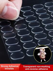 2-Sided Adhesive Dots, Installation Clay, Transparent Residue-Free Automotive Double-Sided Tape, Double-Sided Sticky Dots, Removable Transparent Sticky Dots, Used For Hanging Wall Pictures, Painless Strong Adhesive Clay, Waterproof, Suitable For Home, Office Decor, Crafts, Balloons, Holiday Party Decorations - Style[1] - View 6