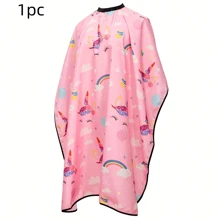 专业美发沙龙剪发披肩，理发师美发围裙，不粘发剪发圆裙，适合沙龙、家庭使用和作为礼物 - 彩色 - 查看 8