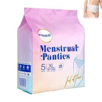 5pcs/Pack Disposable Menstrual Panties Disposable Underwear Postpartum Essentials All Day Or Night Protection