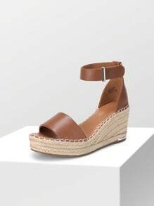 Women's Wedge Sandals Open Toe Espadrilles Sandals Comfortable Dressy Ankle Strap Platform One-Strap Sandals Suitable For Work Beach Holiday Summer Shoes - màu nâu - Xem 6