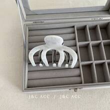 亚克力蝴蝶结夹优雅大号女士发夹，闪亮桃色十字蝴蝶结发夹，时尚配饰