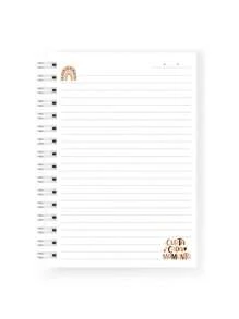 A5 Notebook 100 Sheets Lined Sketchbook Drawing School Hardcover Notebooks - 享受每一刻 - 查看 2
