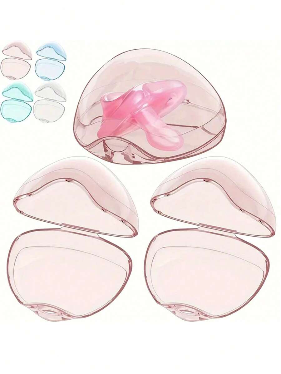 Transparent Pacifier Case, Pacifier Holder Case, Pacifier Container For Travel, (Pack Of 1)