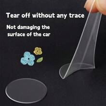 20/60/100pcs 1.2cm/0.47in High Viscosity Seamless Transparent Circular Double-Sided Tape, Cutting Acrylic Double-Sided Tape, Backing Tape, Suitable For Car Interior Pasting, Wedding Celebrations