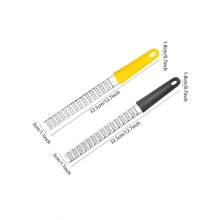 1 pieza/2 unidades Pelador de queso de acero inoxidable, pelador de limón, rallador de pepino, rallador de verduras, rallador de queso, utensilios de cocina - Negro - Ver 15