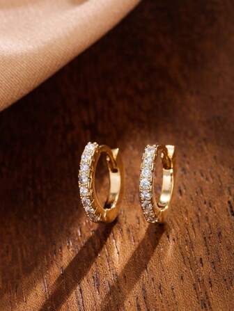 1 Pair Fashionable Hoop Earrings, Personalized Circle Earring