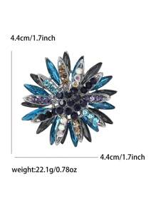 Modische Strass-Sonnenblumen-Brosche für Frauen, Kleidung, Anzugnadel, Accessoire, Party, Bankett, Geschenk