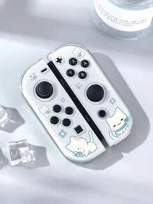 1 para uroczych kocich uchwytów ochronnych na przełączniki Joy-Con Controller, osłona ochronna na lewy i prawy uchwyt kontrolera Joy-Con Switch, akcesoria do konsoli do gier Switch, chroń kontroler Joy-Con przed uszkodzeniem, olejoodporny i odporny na zarysowania, łatwy w montażu i demontażu
