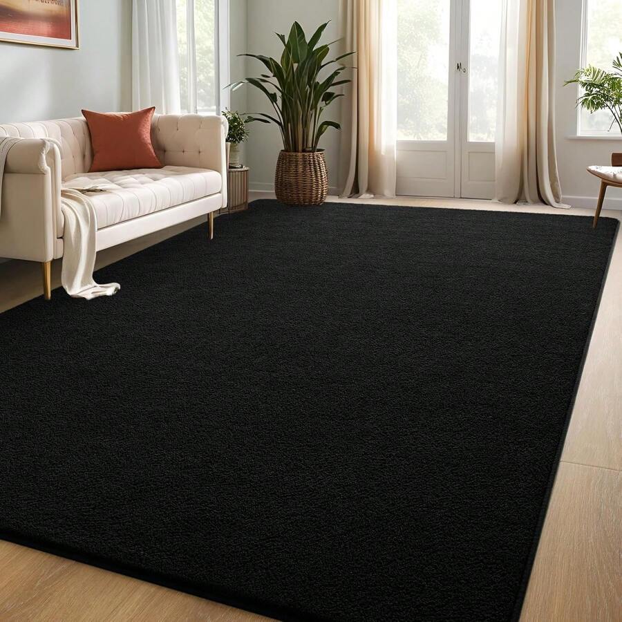 Homore Modern Area Rug For Bedroom Living Room, 4x6ft Thickened Memory Foam Indoor Rug, Minimalist Style Rug, Super Soft To Touch, Washable.