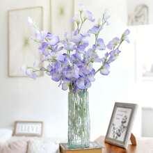 3PCS Artificial Flower Simulation, Real Touch Artificial Sweet Pea Flowers -Artificial Hellebores Flowers Bouquet, Wedding And Engagement Plastic Floral Arrangement, Home Decor Faux Plants, Premium Oxidation Resistant, Long-Lasting, And Delicately Crafted For Wedding Arrangements, Bridal Bouquets, Garden, Yard, And Home Decor - Best Gift For Valentine's Day, Easter, Mother's Day, Father's Day Gifts Birthday Graduation Back To School Room Decor School Supplies - Multicolor - View 8