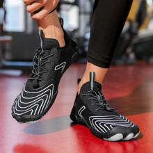 Unisexowe buty do przeprawy przez strumień i uprawiania sportów wodnych, biegania na świeżym powietrzu, jazdy na rowerze, plaży, jogi, fitnessu, kompleksowych butów treningowych - Czarne - Zobacz 5