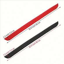 2个波点印花蝴蝶结装饰发箍，可爱蝴蝶结装饰弹力发箍，适合女性日常佩戴，浴室装饰，秋季装饰，返校季发饰