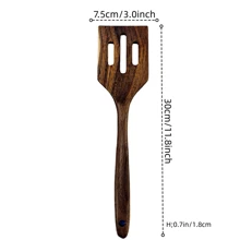 1/3 件高品质木制厨房用具套装，木制铲子，饭铲，锅铲，壁挂式，人体工程学手柄，天然饭铲，筛子不粘锅铲，耐热，易于清洁和厨房必需品，烹饪套装，锅具套装 - 黃色 - 查看 13