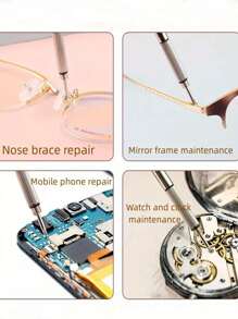 1/3pcs Eyeglass Screwdriver, Eyeglass Screwdriver, Watch Repair Kit With Keychain, Portable Hand Tool, Precision Screwdriver Tool