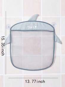 1 組卡通廚房和浴室網狀儲物掛包,多用途玩具掛包,兒童吸盤浴室掛包 - 灰色 - 查看 6