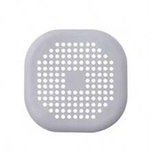 1 pièce Filtre anti-obstruction de lavabo avec motif, bouchon de vidage de baignoire et de douche au sol, bouchon désodorisant en silicone pour cuisine, couvercle de vidange au sol pour évier de cuisine, filtre de réservoir d'égout, vidange de salle de bain avec ventouse en silicone