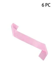1pc/6pcs Customized Romantic Ribbon Belts; DIY Dress Up For Weddings, Parties, Birthdays, And Graduation Ceremonies; Customized Decorations; Gift Ribbon; Customized Gold Handwritten Fonts; Available In Multiple Colors; Customized Accessories For Brides And Bridesmaids.