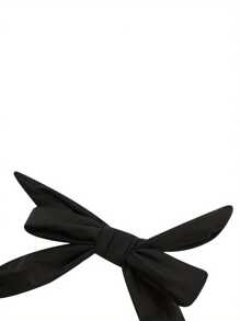 Women Swimsuit One Piece Bathing Suit Halter Ruched Cutout Back Tummy Control With Adjustable Spaghetti Straps - Black - View 6