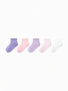 Balabala Calcetines de malla para niños, calcetines deportivos de verano transpirables, para niños y niñas, 5 pares