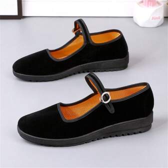 Women's Casual Beijing Cloth Shoes, Non-Slip Flat Shoes For Dancing