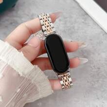 Bands For Smart Mi Band 8/9 Bracelet With Link Removal Tool Metal Wristband Strap Compatible With Xiaomi Mi Band 9 Watchband Men Women