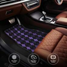 Premium Non-Slip Car Floor Mats Set Of 4 - Fits Most Vehicles, Polyester Material, Printed Patterns To Enhance The Beauty Of Your Ride - one-size - View 5