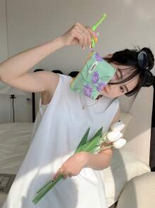 1个可爱印花帆布系带小拉链化妆包，樱桃卡通图案，可作补妆包、洗漱包、口红、耳机、数据线、充电线、护肤品收纳袋等，适合女性使用。可作房间装饰、化妆包、旅行必备、收纳整理、化妆品收纳、化妆包、洗漱包、桌面收纳、化妆包、化妆袋、化妆包、旅行必备、化妆包、化妆包、大容量、大号化妆包、圣诞礼物、化妆包、旅行、送给女性的礼物、旅行必备、化妆包、手拿包/小手提包、化妆品收纳、化妆品整理、化妆包、化妆刷收纳袋、迷你化妆包、大容量化妆包、送给女性的礼物、圣诞礼物、送给女性的礼物创意 - 彩色 - 查看 5