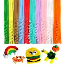 超值装 100 件 DIY 管道清洁器散装(含教程视频)、61 色加密雪尼尔杆、工艺品管道清洁器、管道清洁器工艺品艺术和工艺装饰雪尼尔杆用品、绒球 - 彩色 - 查看 45