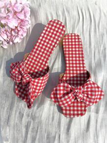 2025 New Fashion Women Flat Sandals, Simple Square Toe Casual Retro Style Ladies Slippers - Hot Pink - View 4