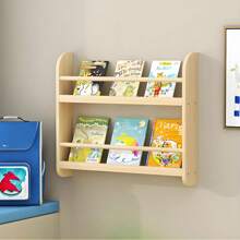 Estantería de pared de madera para libros, estantería para libros, estantería para habitaciones infantiles, estantes de pared para la sala de estar, habitación infantil, dormitorio